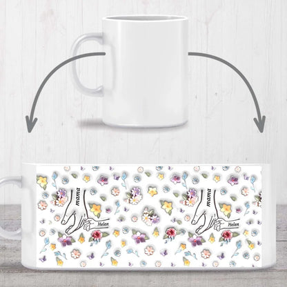 Mamma, du holder hånden min – personlig 3D-kopp